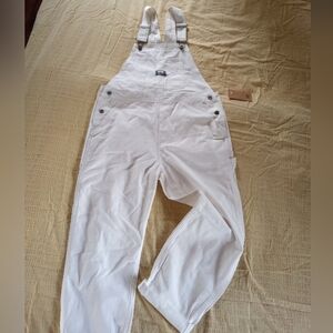 Vans white denim full length overalls groundwork